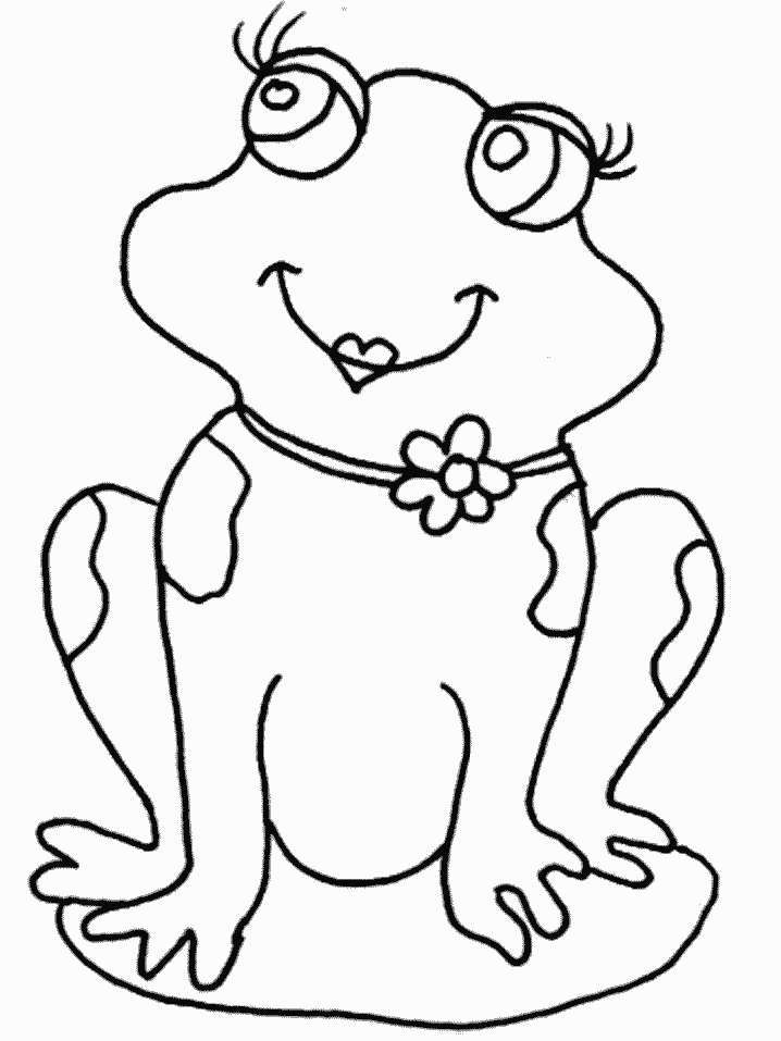 Girl Frog Coloring Picture