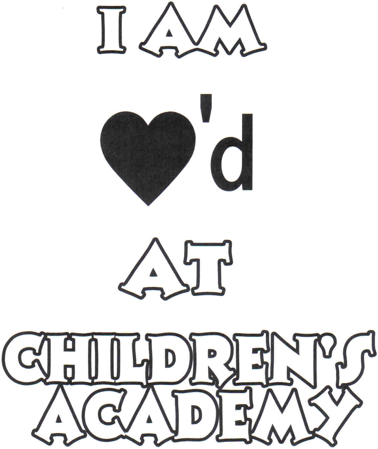 I am loved at Children's Academy!